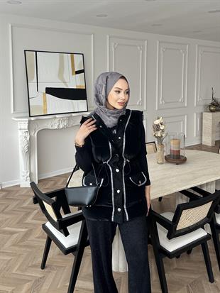 Mercy Şişme Yelek Siyah