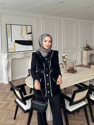 Mercy Şişme Yelek Siyah