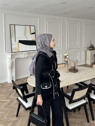 Mercy Şişme Yelek Siyah