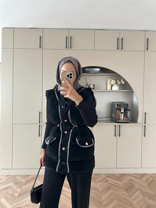 Mercy Şişme Yelek Siyah