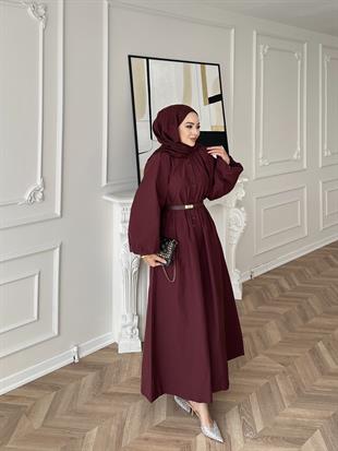  Messina Elbise Bordo 
