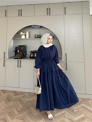 Meya Elbise Lacivert