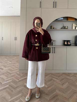 Mısra Angora Kaban Bordo