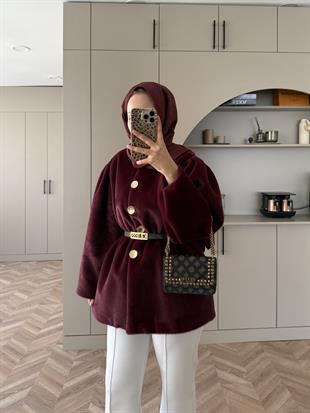 Mısra Angora Kaban Bordo