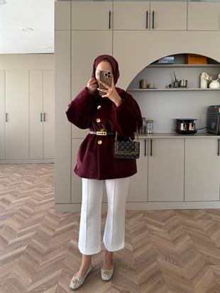 Mısra Angora Kaban Bordo