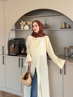 Mivera Yırtmaçlı Bluz/Kimono Butteryellow (4538)