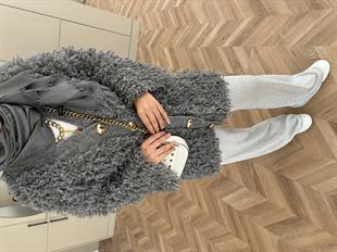 Moira Saçaklı Hırka Antrasit