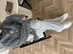 Moira Saçaklı Hırka Antrasit