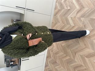 Moira Saçaklı Hırka Haki