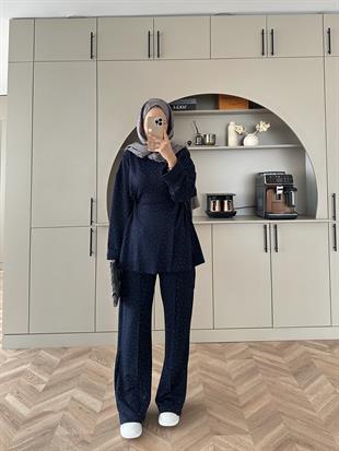 More Taşlı Oysh Takım Lacivert