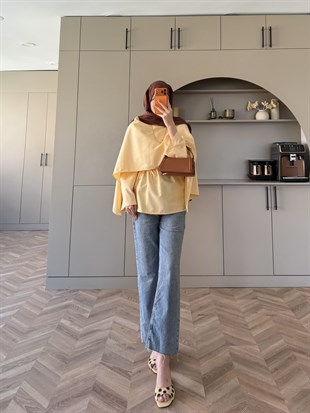 Motto Pelerin Yakalı Bluz Butteryellow (4506)