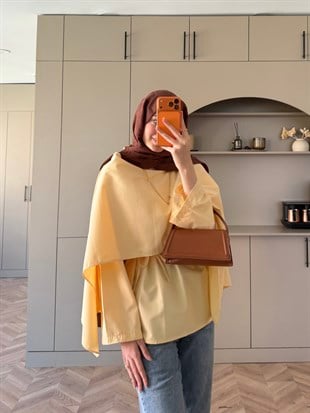 Motto Pelerin Yakalı Bluz Butteryellow (4506)