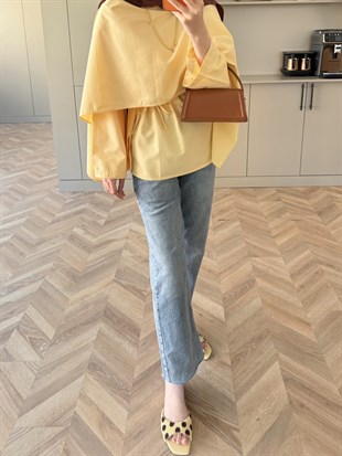 Motto Pelerin Yakalı Bluz Butteryellow (4506)