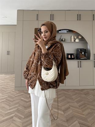 Muadil Dokulu Ceket Kiremit