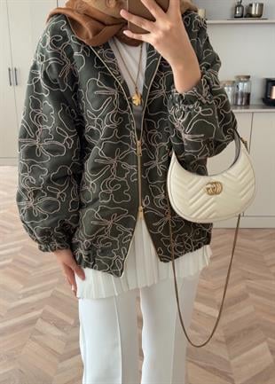 Muadil Dokulu Ceket Yeşil