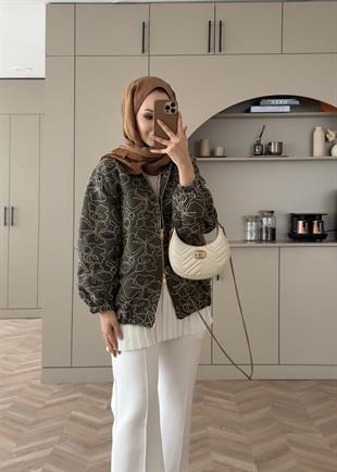 Muadil Dokulu Ceket Yeşil