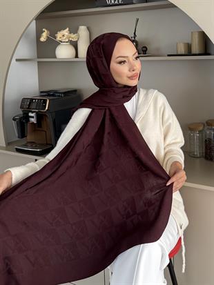 Mürdüm VA Dama Desen Naia Şal