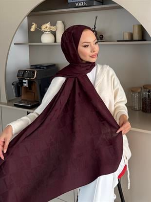 Mürdüm VA Dama Desen Naia Şal