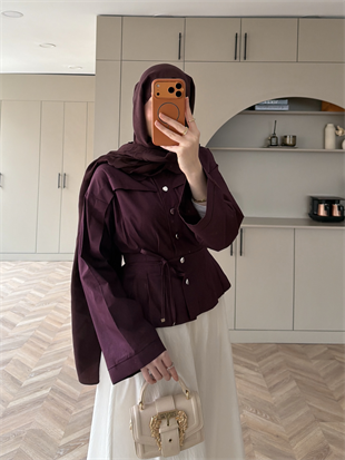 Nakışlı Poplin Etek Beyaz (2329)