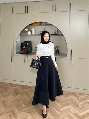 Nalu Drapeli Çıtçıtlı Body Gri