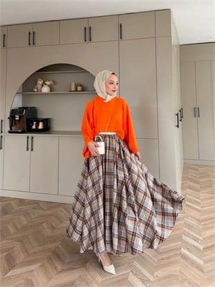 Niche Ekose Etek Desen 1 Cappuccino