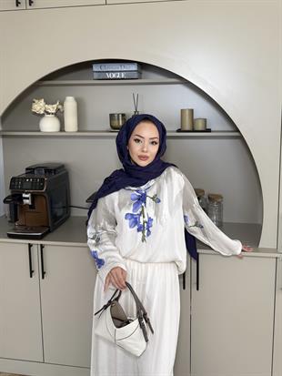 Nina Pantolonlu Takım Bej