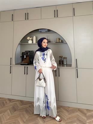 Nina Pantolonlu Takım Bej