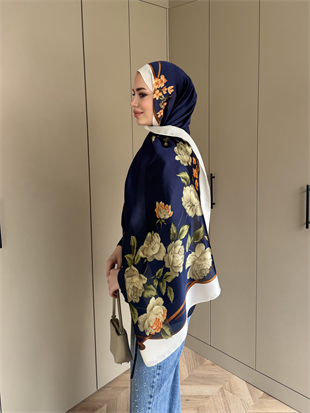 Niva Broş Detaylı Gömlek Lacivert (4406)