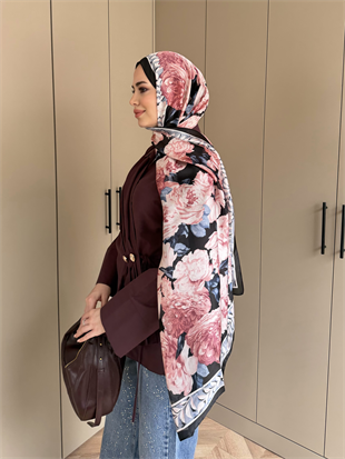 Niva Broş Detaylı Gömlek Bordo (4406)