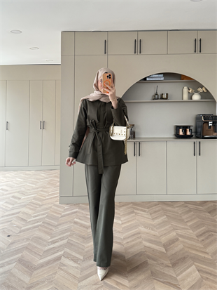 Norton Pantolonlu Takım Haki (4448)