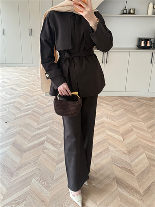 Norton Pantolonlu Takım Kahve (4448)