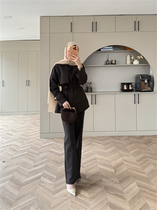 Norton Pantolonlu Takım Kahve (4448)