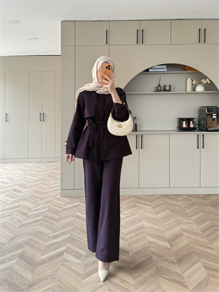 Norton Pantolonlu Takım Mürdüm (4448)