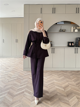 Norton Pantolonlu Takım Mürdüm (4448)