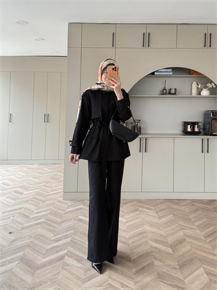 Norton Pantolonlu Takım Siyah (4448)