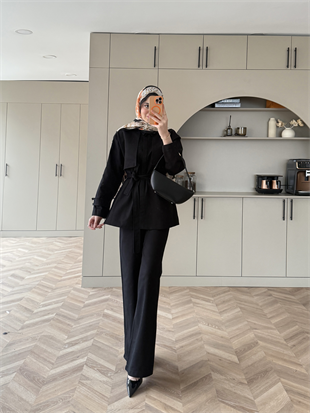 Norton Pantolonlu Takım Siyah (4448)