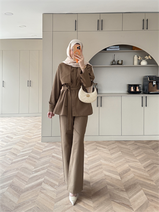 Norton Pantolonlu Takım Taba (4448)