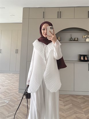 Ocea Korsaj Detaylı Takım Ekru (5804)