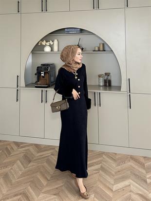 Oliva Triko Etekli Takım Siyah