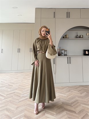 Olive Etekli Takım Asker Yeşili (7151)