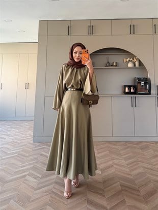 Olive Etekli Takım Haki (7151)