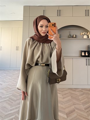 Olive Etekli Takım Vizon (7151)