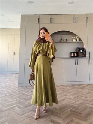 Olive Etekli Takım Yağ Yeşili (7151)