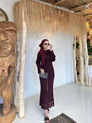 Mia Elbise Bordo
