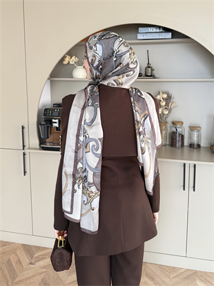 Mirel Pelerinli Ceket Takım Kahve (26032)