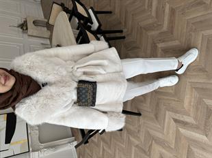 Orjinal Alpaka Kürk Ekru