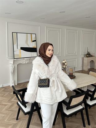 Orjinal Alpaka Kürk Ekru