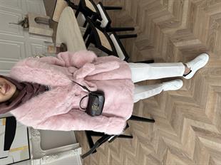 Orjinal Alpaka Kürk Pembe