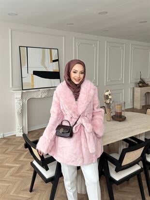 Orjinal Alpaka Kürk Pembe