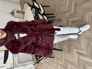 Orjinal Alpaka Kürk Bordo